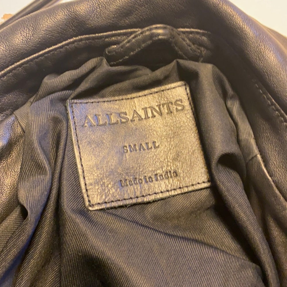 All saints men’s leather jacket 2021